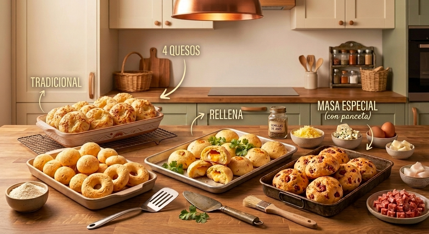 Variedades de Chipas Tradicionales