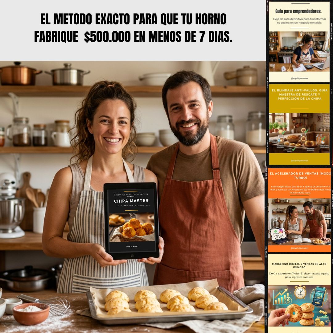 CHIPA MASTER: Dominá el secreto y emprendé hoy mismo.